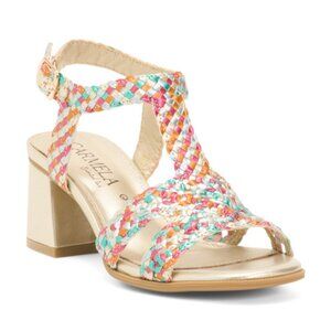 CARMELA Made In Spain Leather Heel Sandals